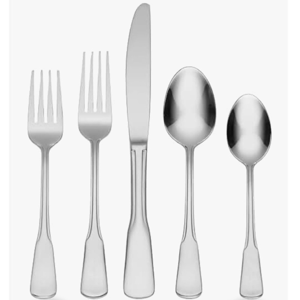 Oneida Colonial Boston 45 Piece Flatware Set 18/0 Stainless Steel Service for 8